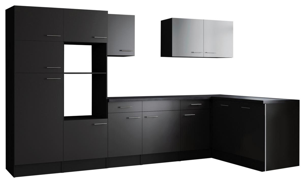 Kotna Kuhinja Brez Aparatov Oliver, 340x172cm - srebrne barve/siva, Design, kovina/leseni material (340/172cm) - Respekta