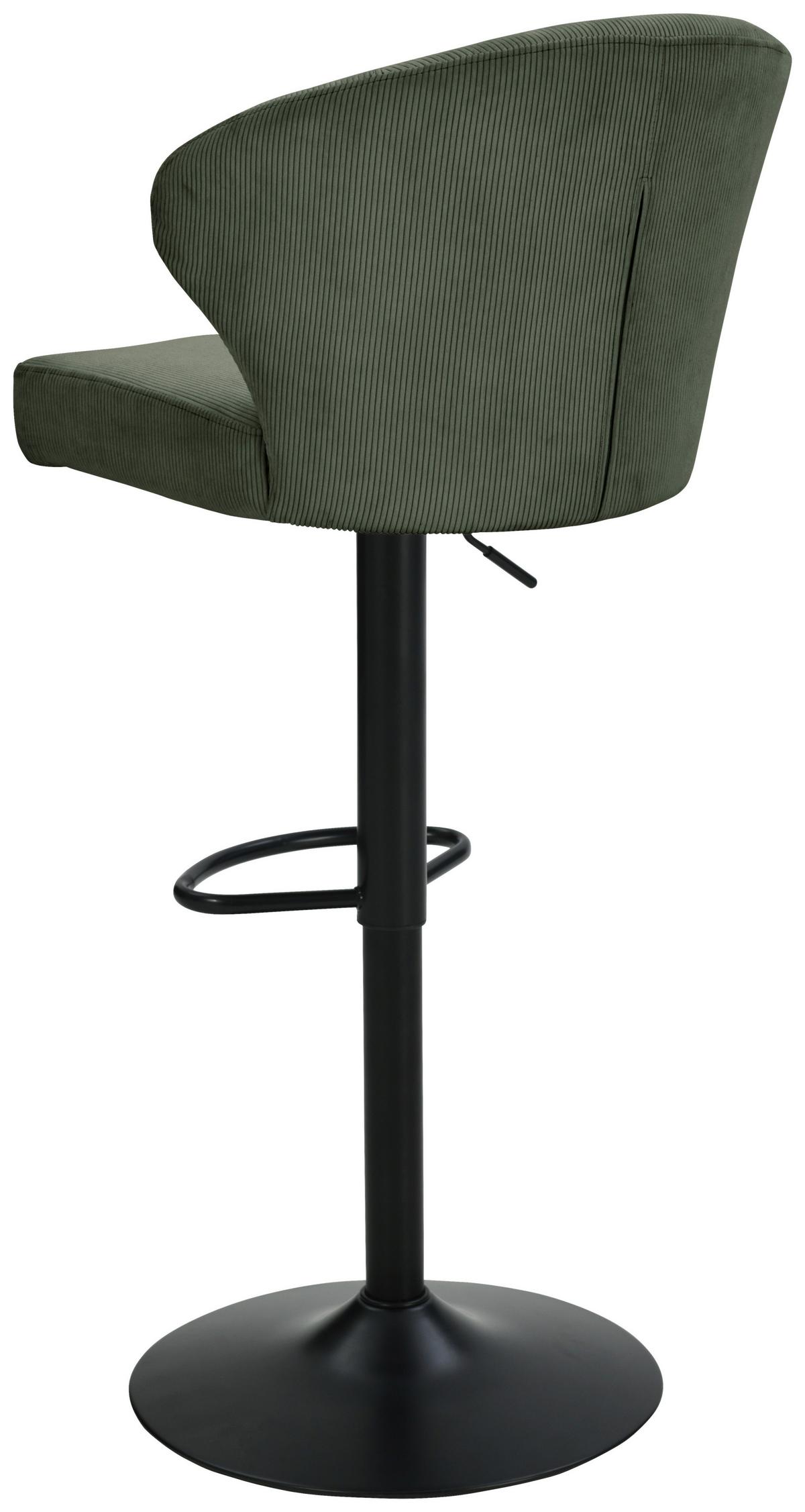 Taburet de bar JANA - bej/verde, Modern, lemn/metal (55/1160/58cm) - Based