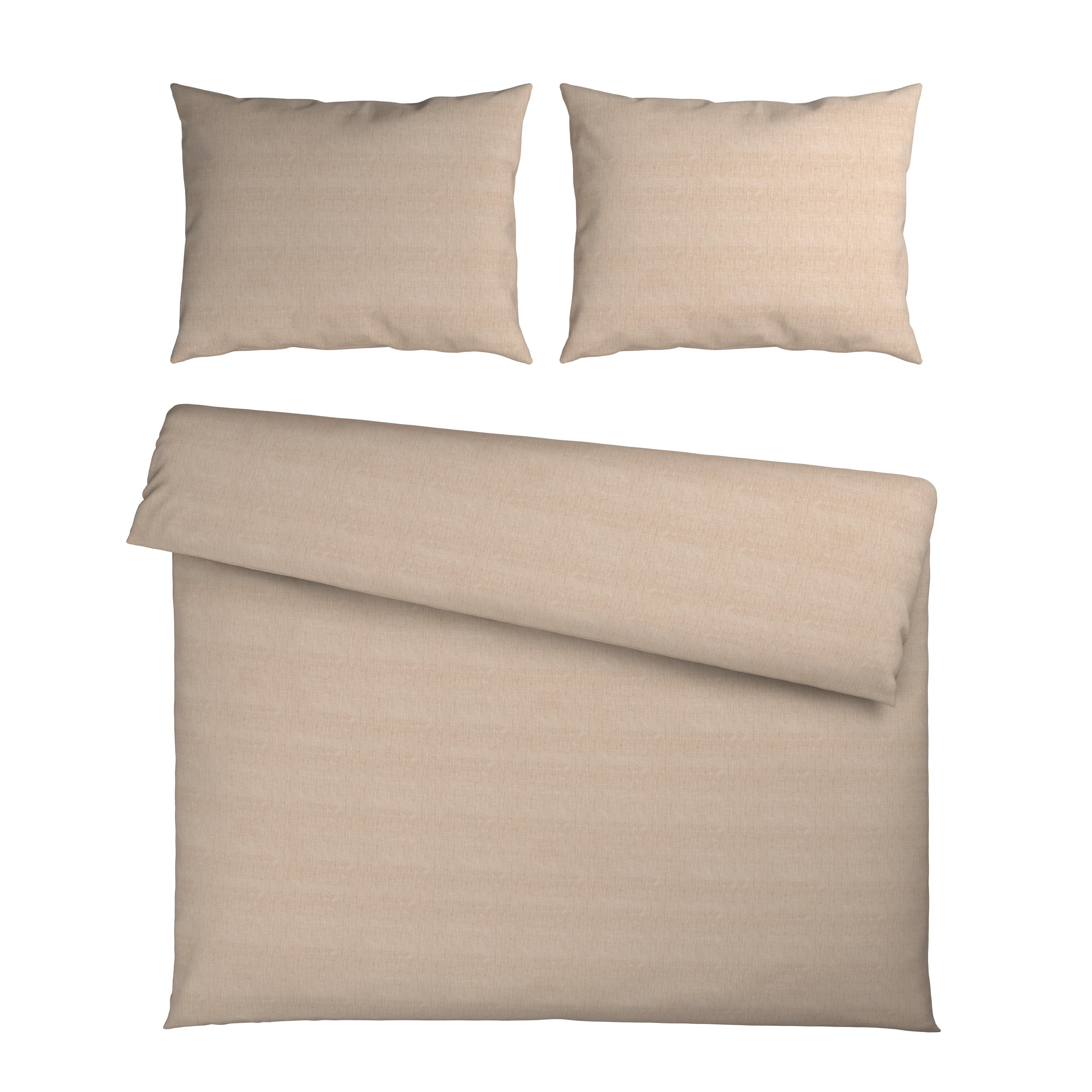 Bettwäsche Ty XXL Beige ca. 200x220cm - Beige, Textil (200/220cm) - Mömax