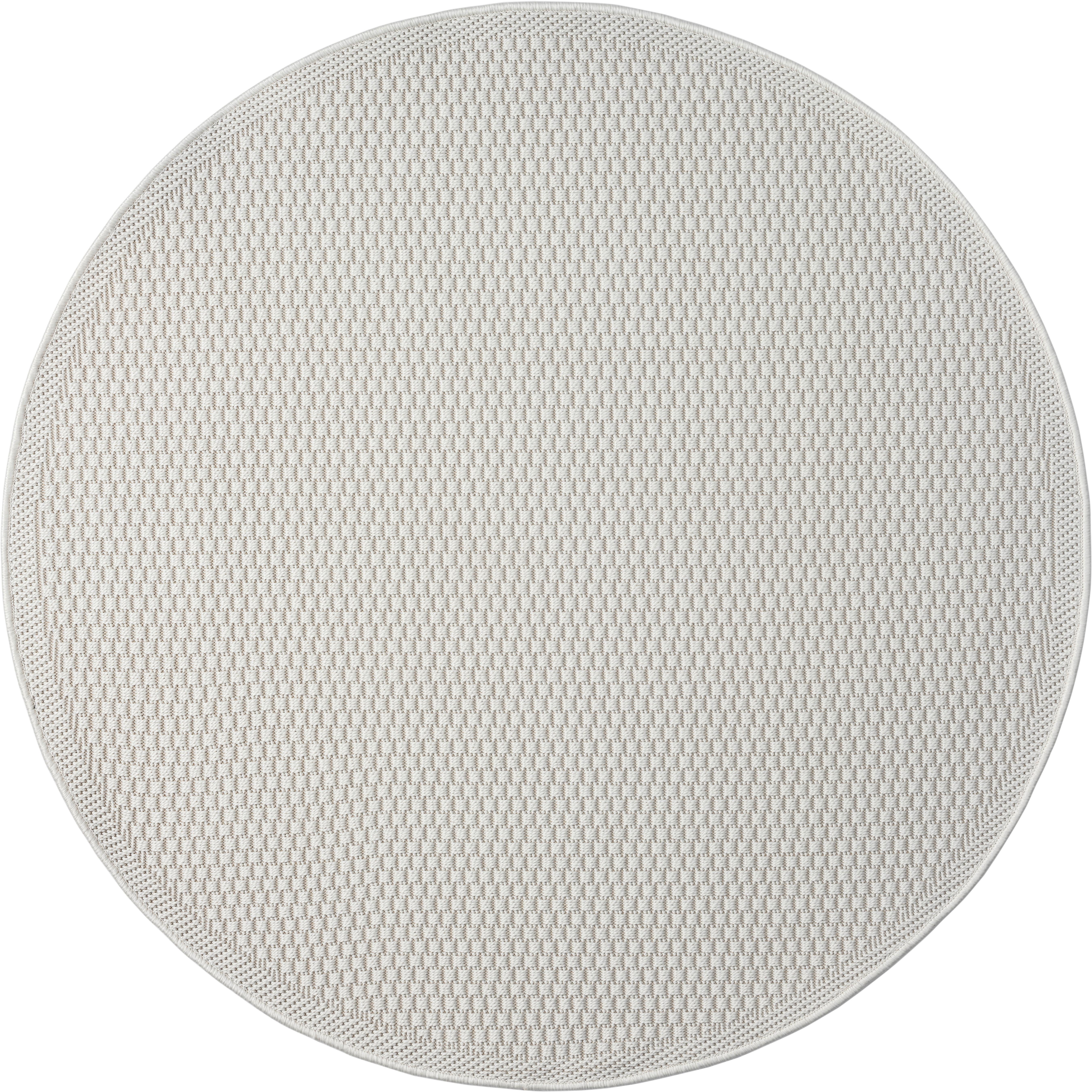 Webteppich Toronto Creme Ø ca. 120cm - Creme, Basics, Textil (120cm)