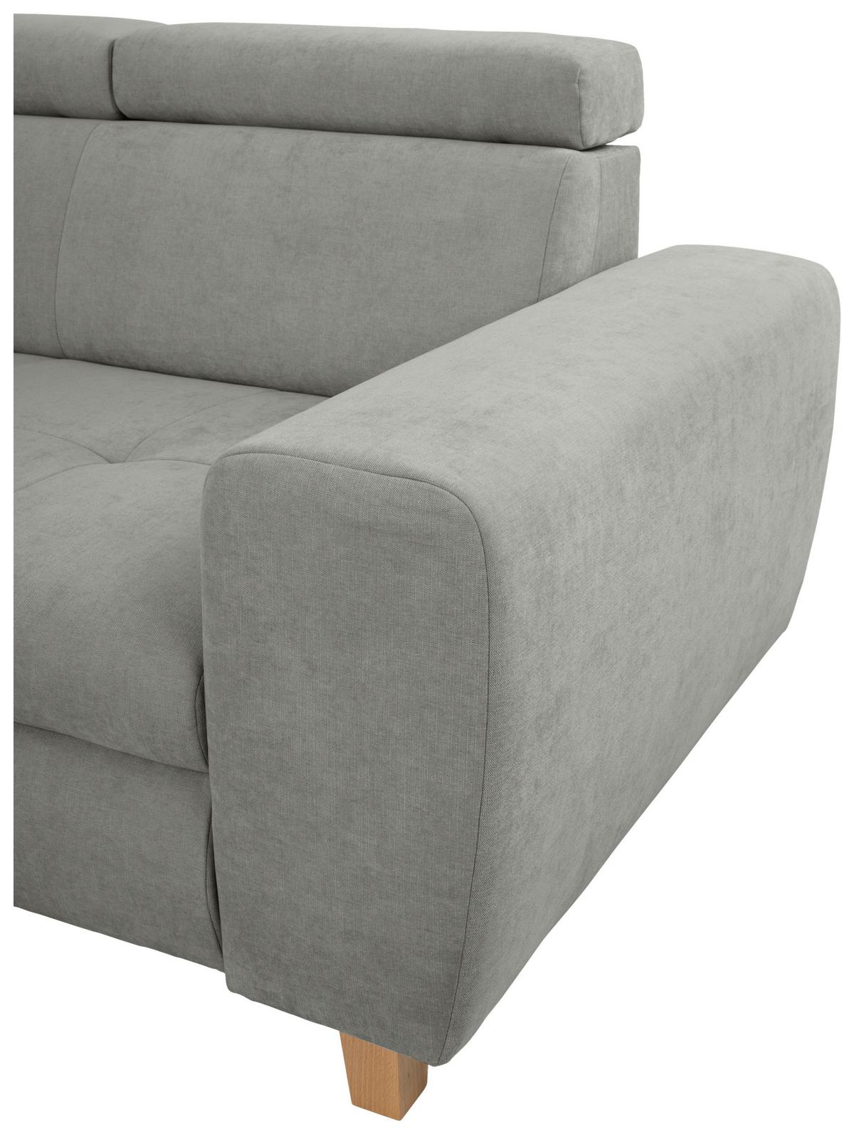 Kutna Garnitura Lugo - siva, Moderno, drvo/metal (205/98/266cm) - Modern Living