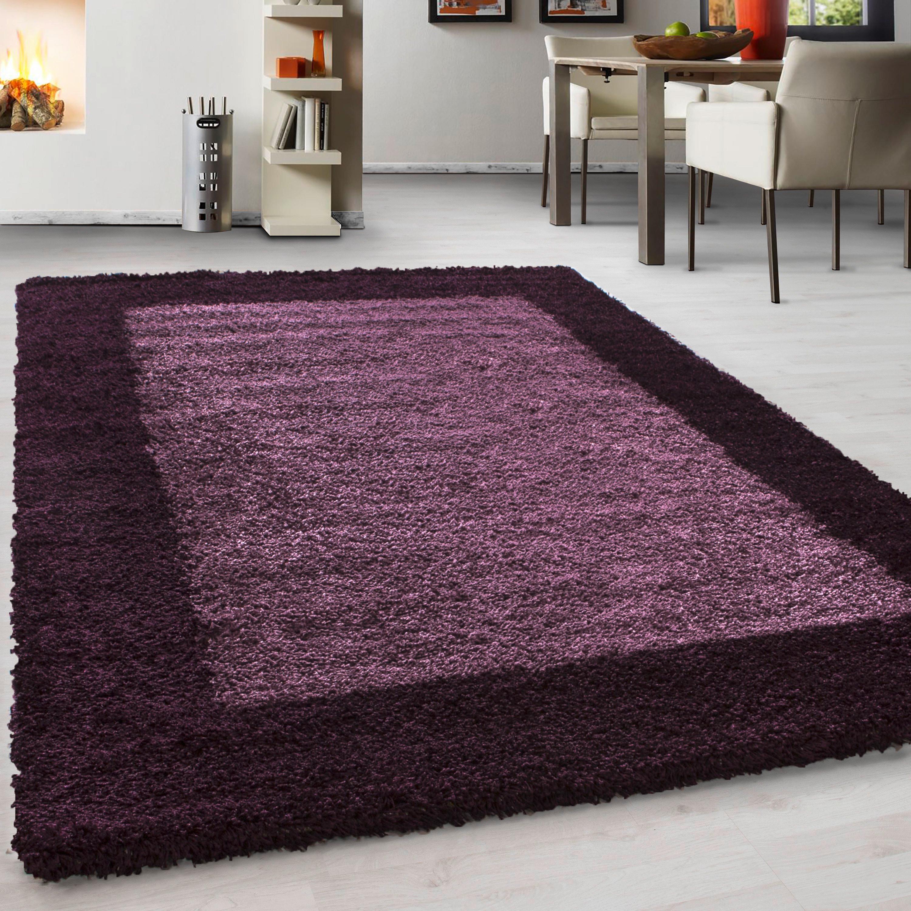 Preproga Z Visokim Florom Life, Lila, 100x200cm - lila, Konvencionalno, tekstil (100/200cm) - Novel