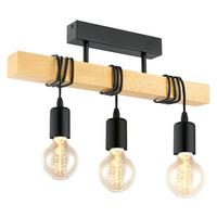 LAMPA SUFITOWA 43511*TOWNSHEND - czarny/brązowy, Konventionell, metal/drewno (55/10,5/26,5cm) - Eglo