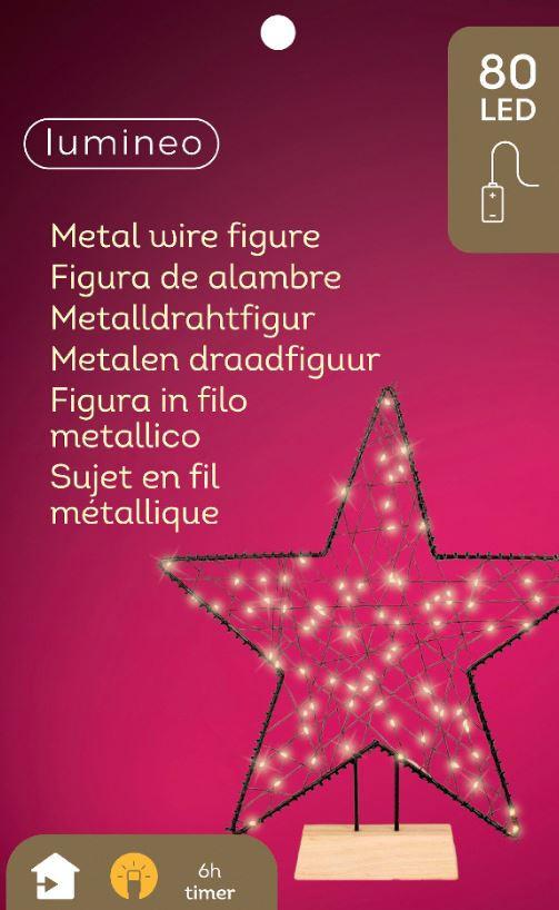 DEKORACJA ŚWIETLNA LED 486408 - Konventionell, metal (4,00/37,00/38,00cm) - X-Mas