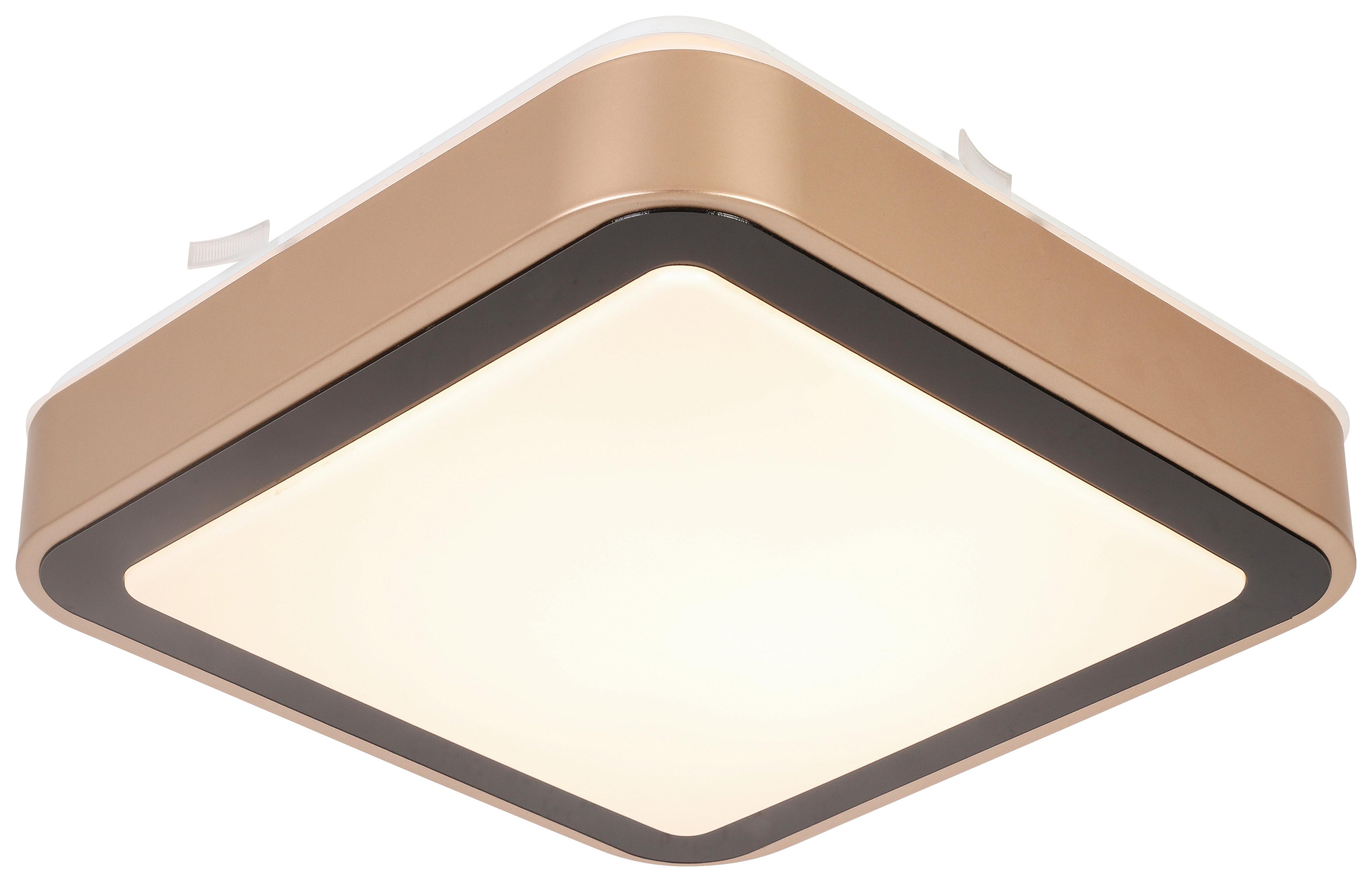 LED-Deckenleuchte Rondo max. 18 Watt - Schwarz/Weiß, ROMANTIK / LANDHAUS, Kunststoff/Metall (27/27/8cm) - Modern Living