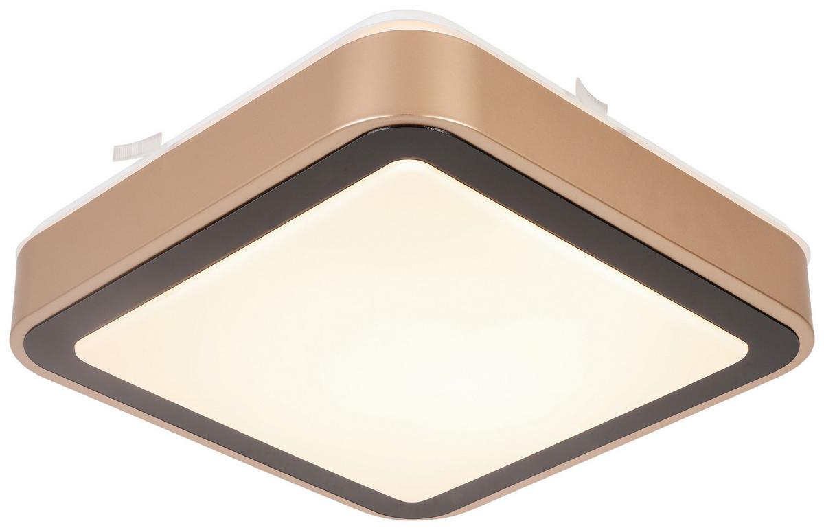 LAMPA SUFITOWA LED RONDO - czarny/biały, Romantik / Landhaus, tworzywo sztuczne/metal (27/27/8cm) - Modern Living