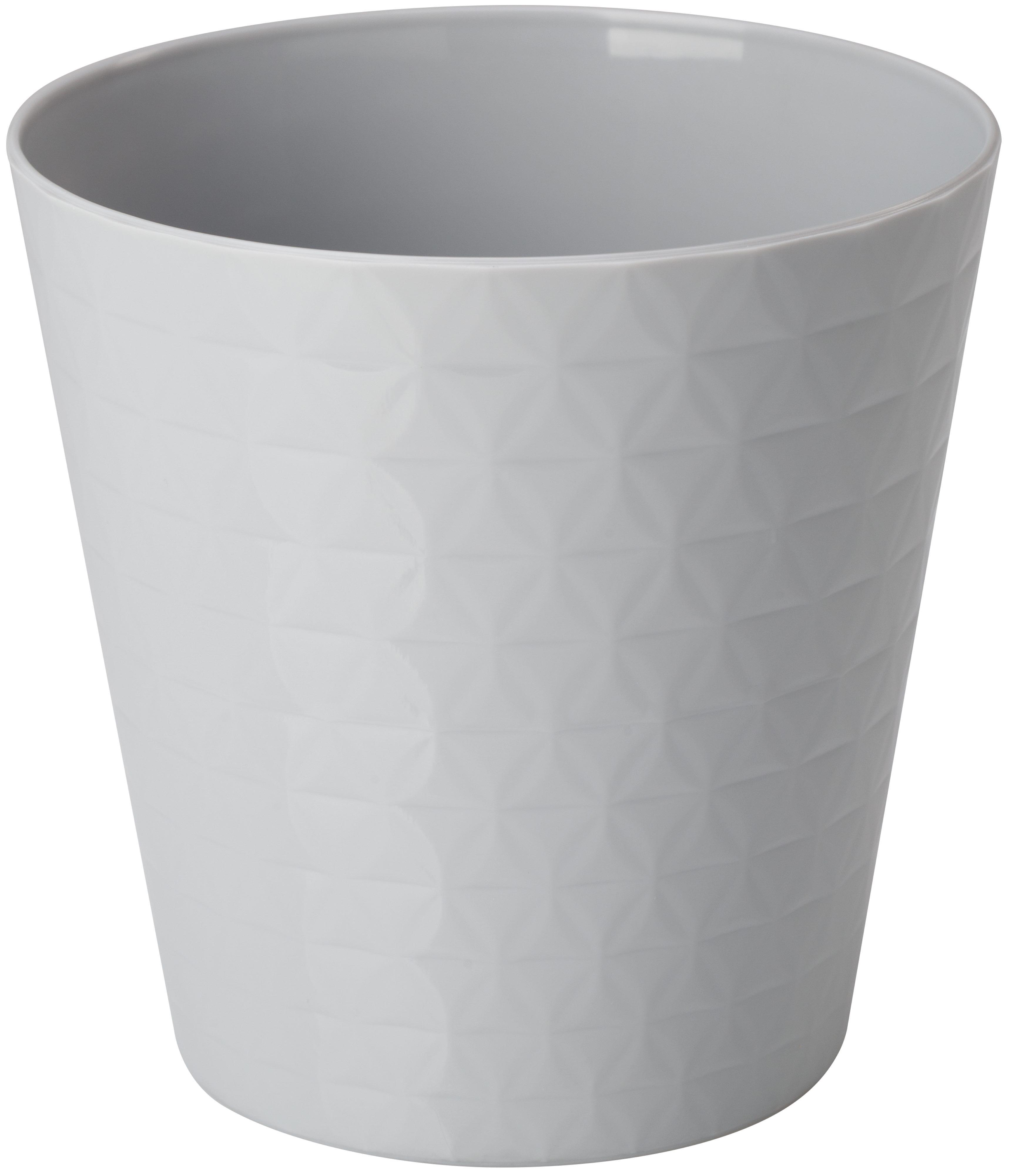 Kaspó Brilliant 17 - szürke, Konventionell, műanyag (17/17cm) - Mömax