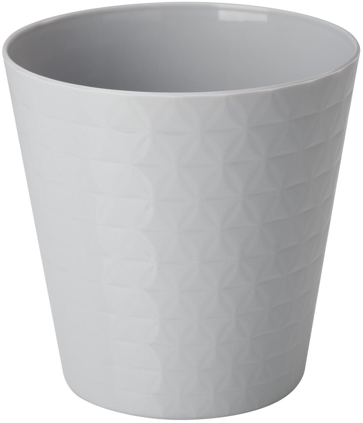 Kaspó Brilliant 17 - szürke, Konventionell, műanyag (17/17cm) - Mömax