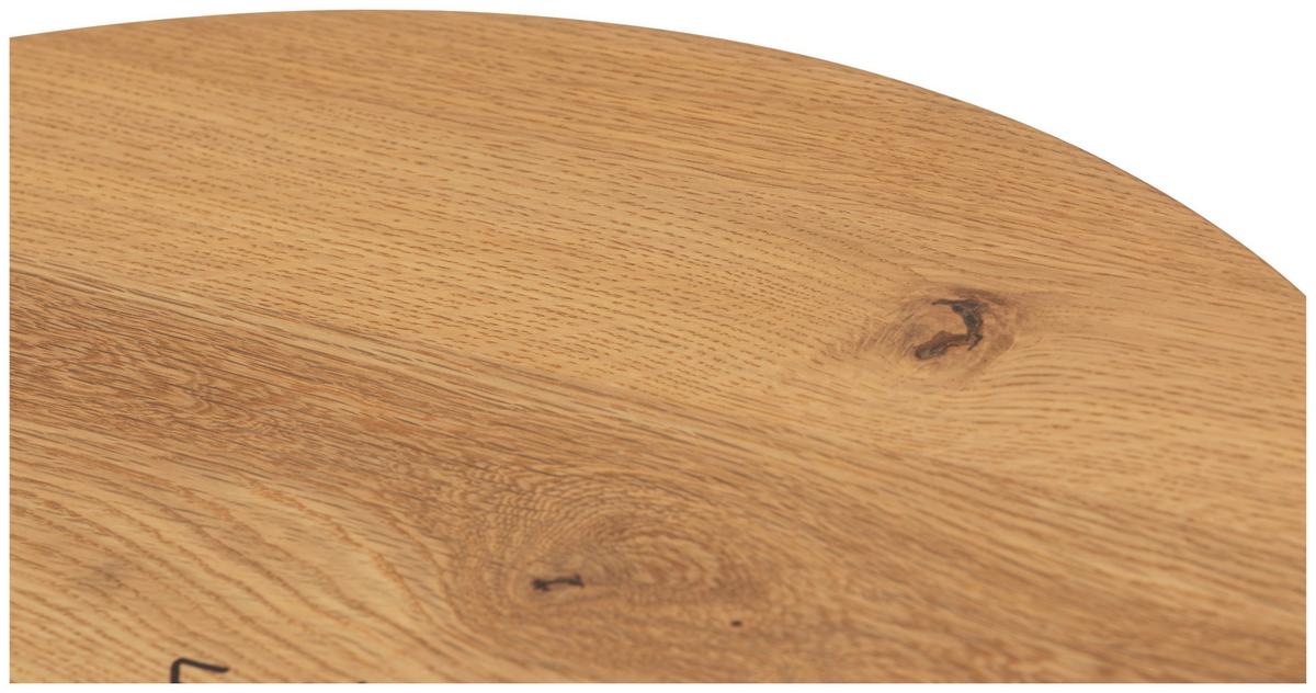 Măsuță de cafea CIRCLE - culoare natur/negru, Modern, lemn/metal (70/45/70cm) - Modern Living