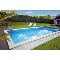 Schwimmbecken Styropor ca. 600x300x150cm - Weiß, MODERN, Kunststoff (600/300/150cm)
