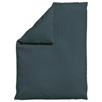 Bettdeckenbezug Woven Satin Dunkelgrau ca. 155x220cm - Dunkelgrau, Basics, Textil (155/220cm) - Schlafgut