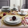Kombiservice Elegance, 30-teilig - Goldfarben/Weiß, KONVENTIONELL, Keramik - Premium Living Kombiservice Elegance, 30-teilig - Goldfarben/Weiß, KONVENTIONELL, Keramik - Premium Living
