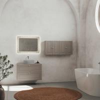 Lavoar Michelangelo - gri, Modern, ceramică (36cm)