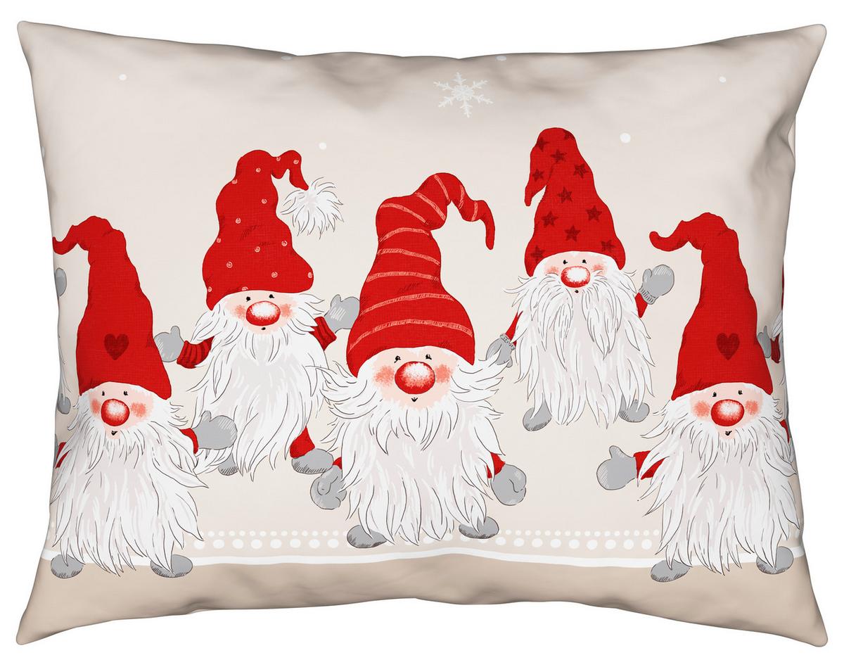 Ágyneműhuzat-garnitúra Willi - bézs/piros, textil (140/200cm) - Modern Living