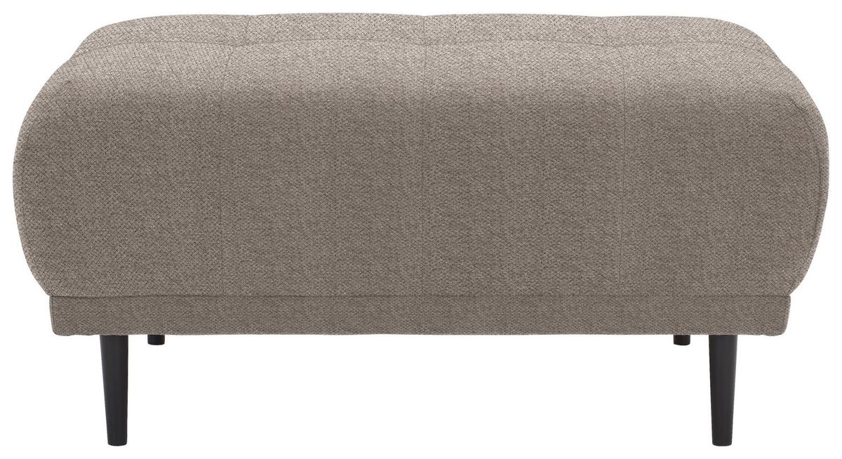 HOKER STARK - czarny/szarobrązowy, Design, tkanina/drewno (93/45/77cm) - Stylife