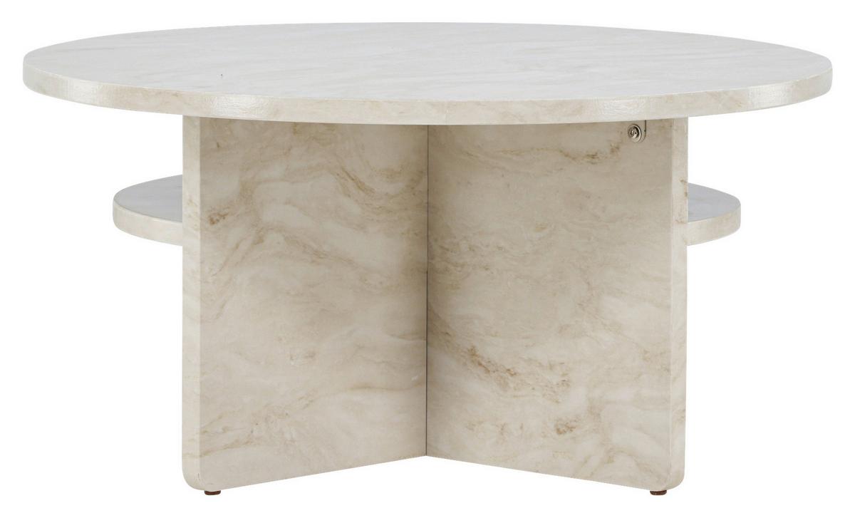 Couchtisch Ålesund ca. 85x85x42 cm Beige - Beige, Design, Holzwerkstoff (85/85/42cm) - Livetastic