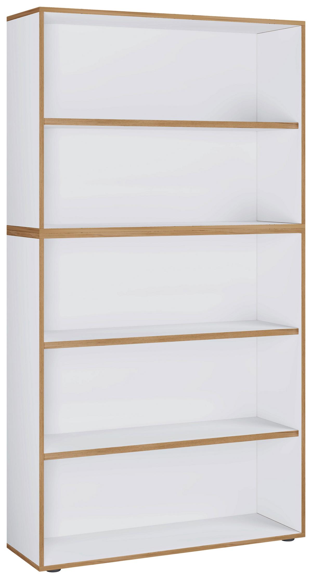 AKTENREGAL SALIA B100 - Honigeiche/Weiss, Design, Holzwerkstoff/Kunststoff (100/183/33cm) - MID.YOU