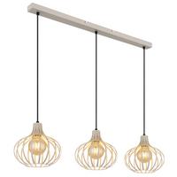 LAMPA WISZĄCA 33370319 MATEO - kremowy/czarny, Basics, metal/tkanina (103/25/150cm) - Globo