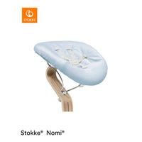 NOSIDEŁKO DO WYSOKIEGO KRZESŁA 625904 NOMI NEWBORN ZESTAW - biały/szary, Basics, tworzywo sztuczne/tkanina (40/40/65cm) - Stokke