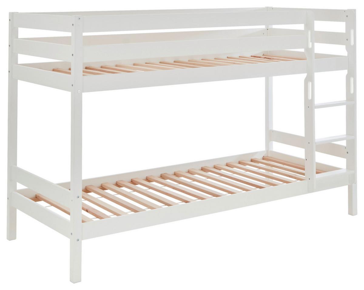 Pograd Lupo 2, Bela, 2x 90x200 - bela, Konvencionalno, les (90/200cm)