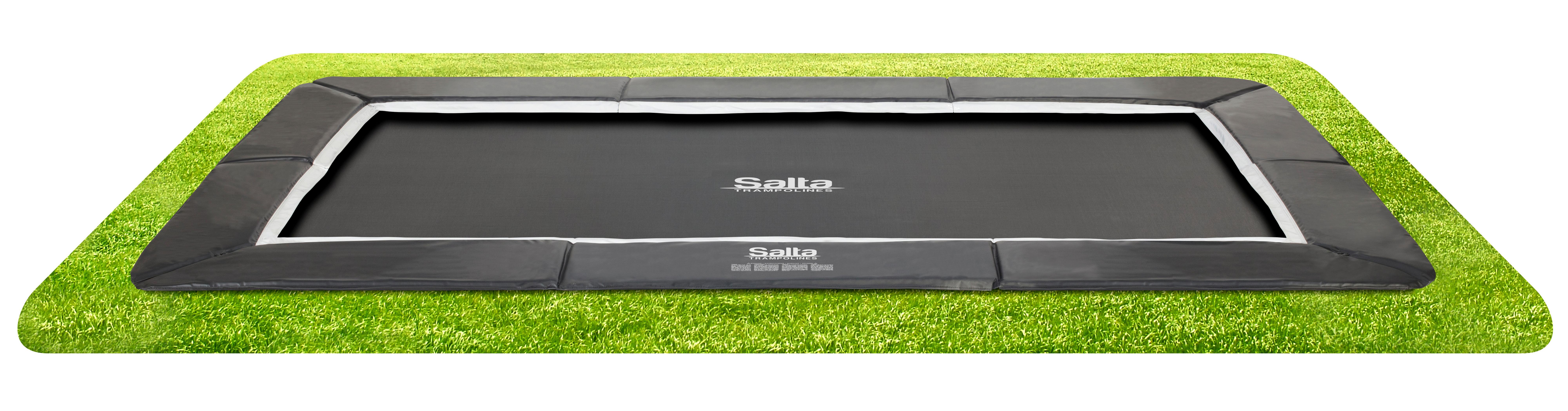 Bodentrampolin Salta Royal ca. 244x396cm - Schwarz, KONVENTIONELL, Metall (244/396cm) - Salta