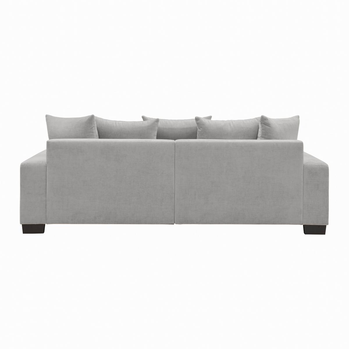 Bigsofa Matteo Silberfarben - Silberfarben/Schwarz, MODERN, Holz (246/93/124cm) - Based