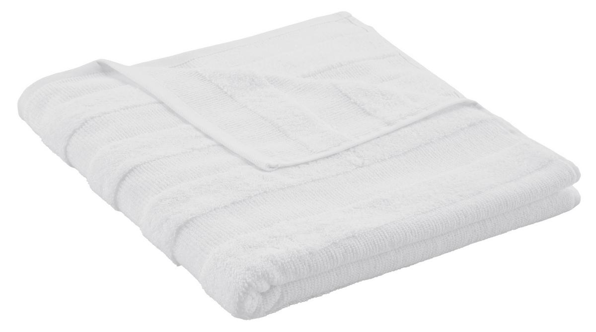 Duschtuch Chris in Weiß ca. 70x140cm - Weiß, Textil (70/140cm) - Premium Living