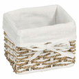 Coș De Depozitare Emilia - alb/culoare natur, materiale naturale/hârtie (12/12/15cm) - Modern Living Coș De Depozitare Emilia - alb/culoare natur, materiale naturale/hârtie (12/12/15cm) - Modern Living