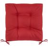 Sitzkissen Elli in Rot ca. 40x40x7cm - Rot, Konventionell (40/40/7cm) - Mömax