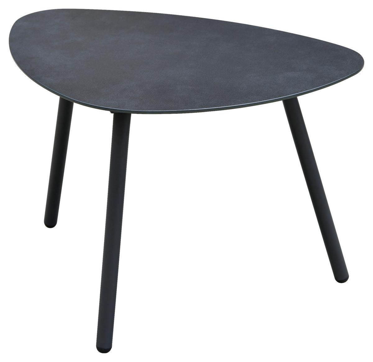 Loungegarnitur Lyon 5 in Anthrazit/Hellgrau - Anthrazit/Hellgrau, Modern, Glas/Kunststoff (144/72/68cm) - Mömax