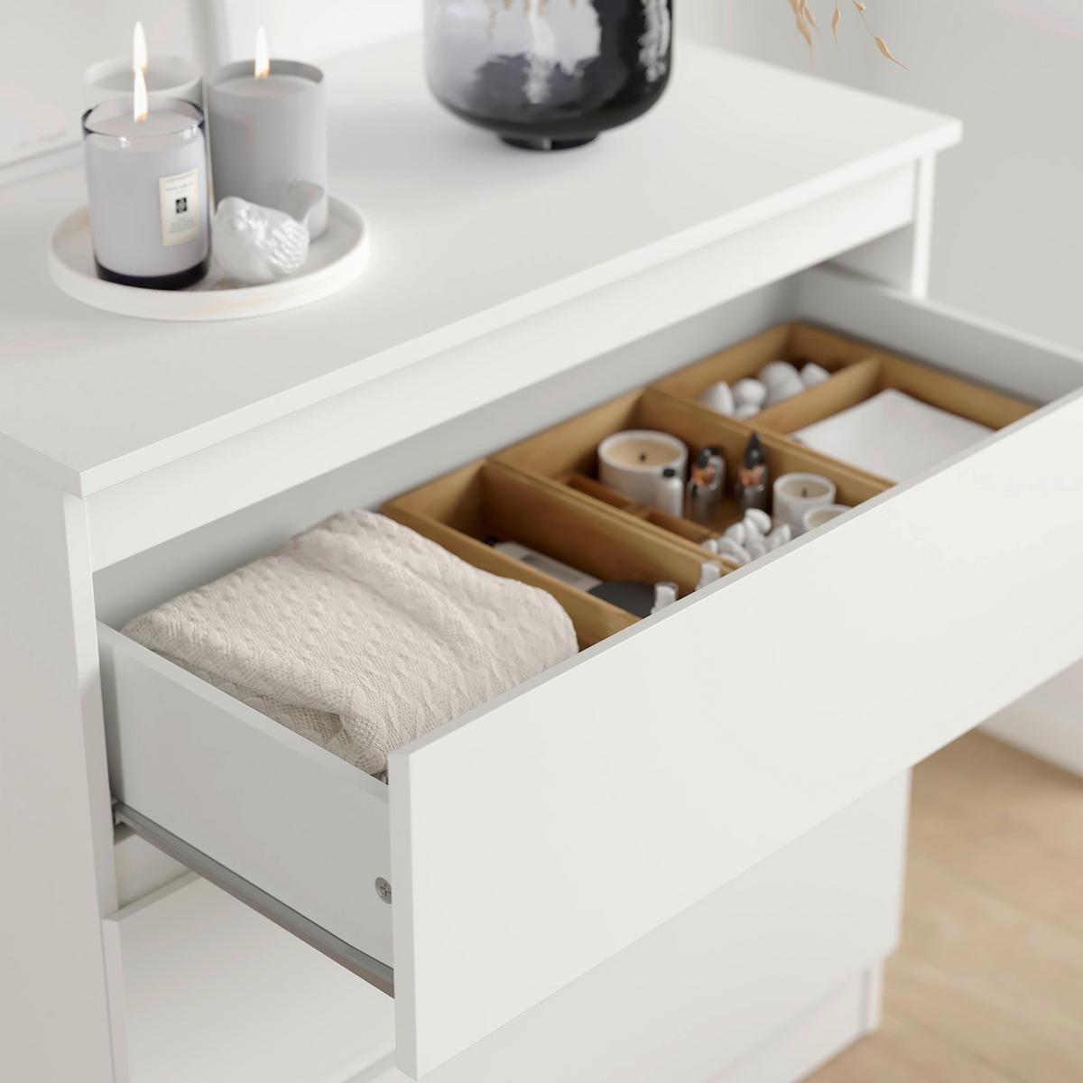 Kommode Mara Weiß Nachbildung - Weiß, KONVENTIONELL, Holz (77/80/42cm) - Mömax