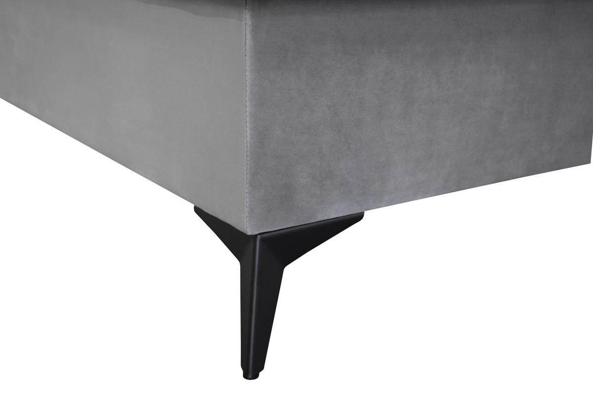 Box Krevet Lina - siva/crna, Moderno, drvni materijal/drvo (140/200cm) - Modern Living