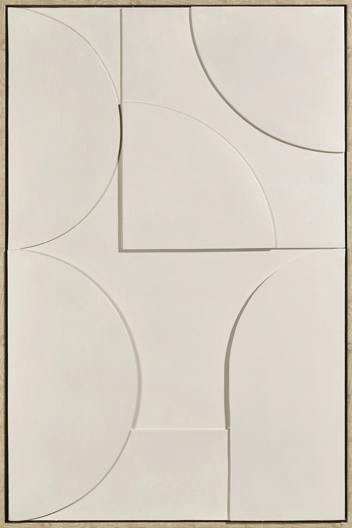 Slika S Okvirom Denise Small 60x90cm - prirodne boje/bež, drvo/tekstil (60/90cm) - Premium Living