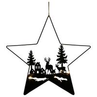 Decorațiune de agățat NEOLIA I -PAZ- - negru, Lifestyle, metal (40/40/1cm) - Modern Living