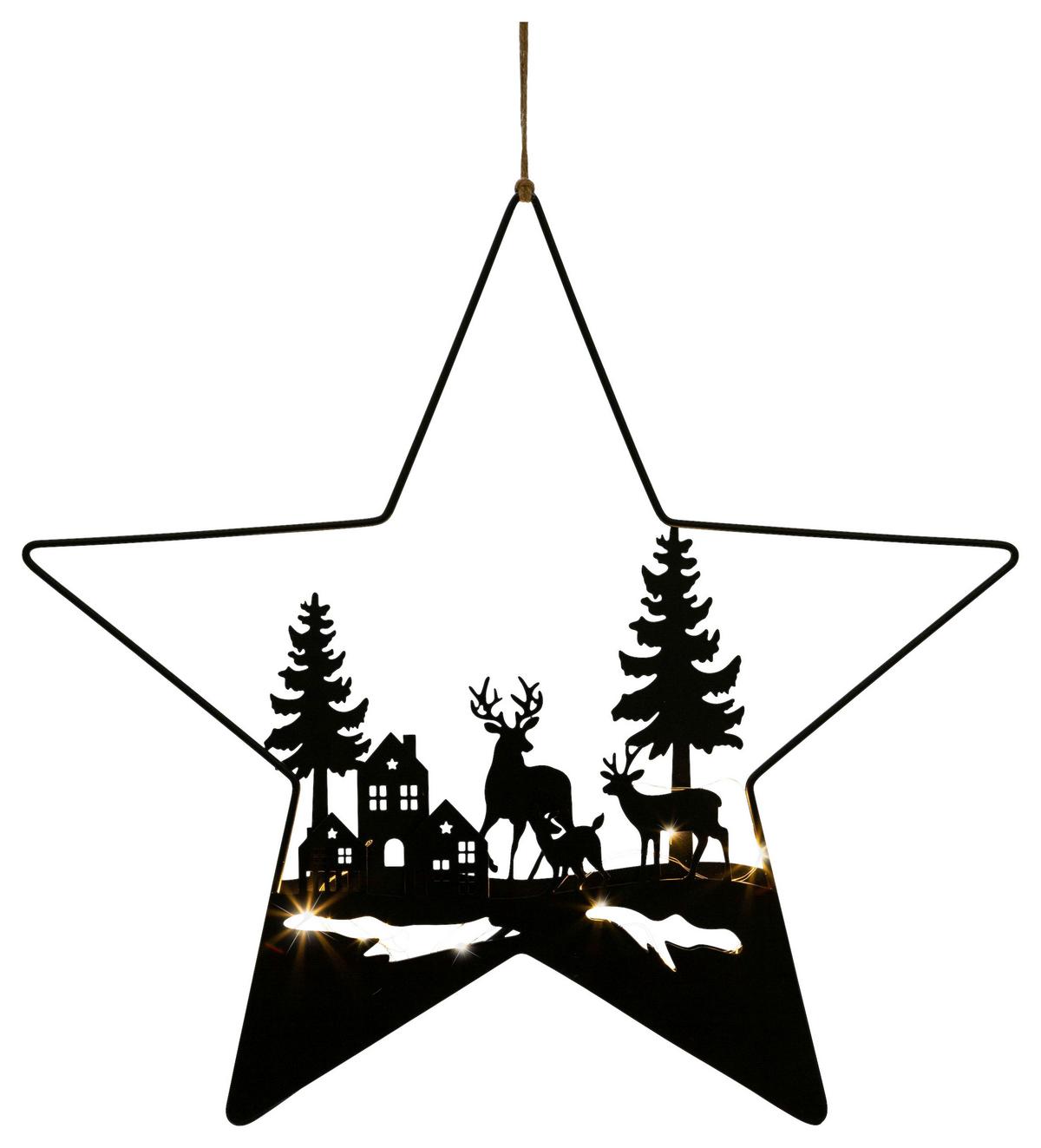 Decorațiune de agățat NEOLIA I -PAZ- - negru, Lifestyle, metal (40/40/1cm) - Modern Living