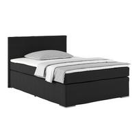 Postelja Boxspring Nero -Based-, Črna, 140x200 - barve kroma/črna, Konvencionalno, kovina/tekstil (140/200cm) - Based