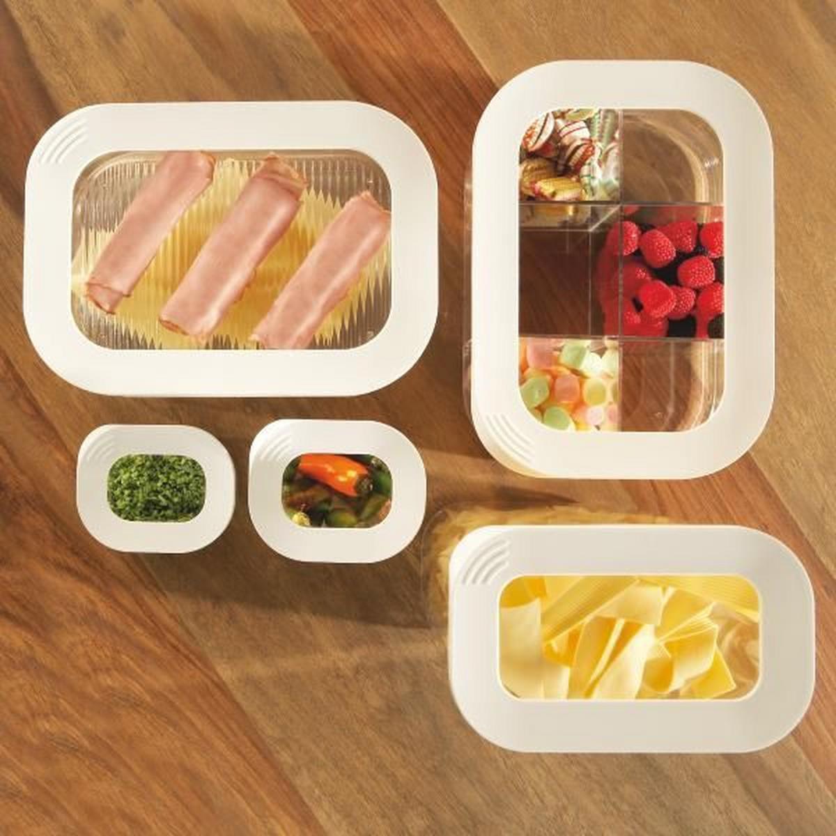 POJEMNIK KUCHENNY 106922030600 - biały/przezroczysty, Basics, tworzywo sztuczne (175ml) - Mepal