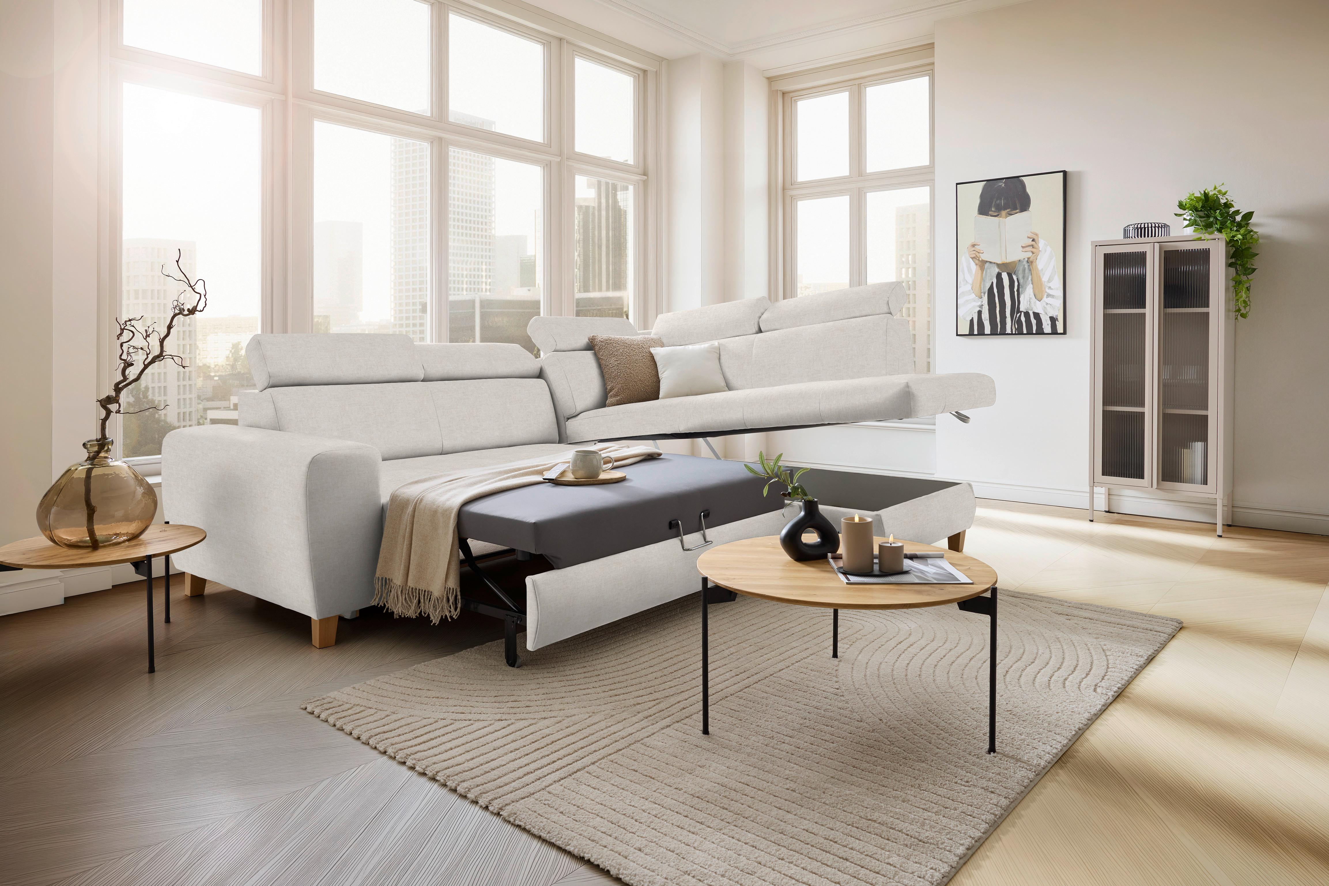 Coltar LUGO - crem, Modern, plastic/lemn (266/98/205cm) - Mömax