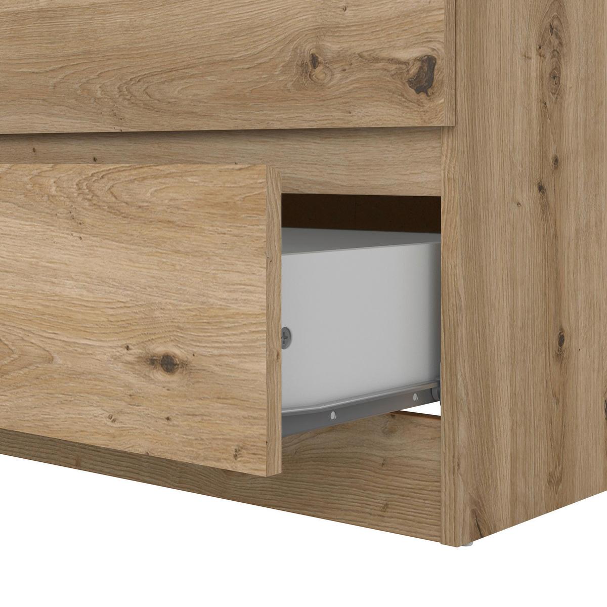 Kommode Mara Eiche Artisan Nachbildung - Eiche Artisan, KONVENTIONELL, Holz (77/80/42cm) - Mömax