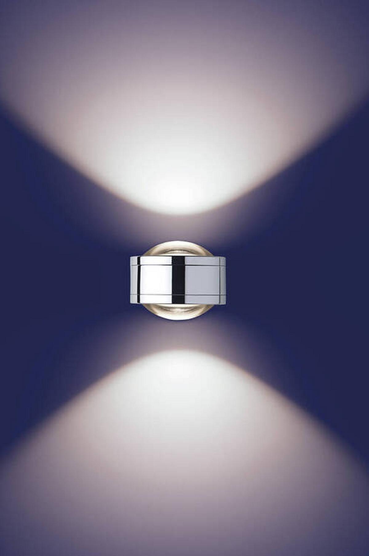 KINKIET LED MT67006 DUE PUNTO CHROM - kolor chromowy, Design, metal (14,3/11,2/9,0cm)