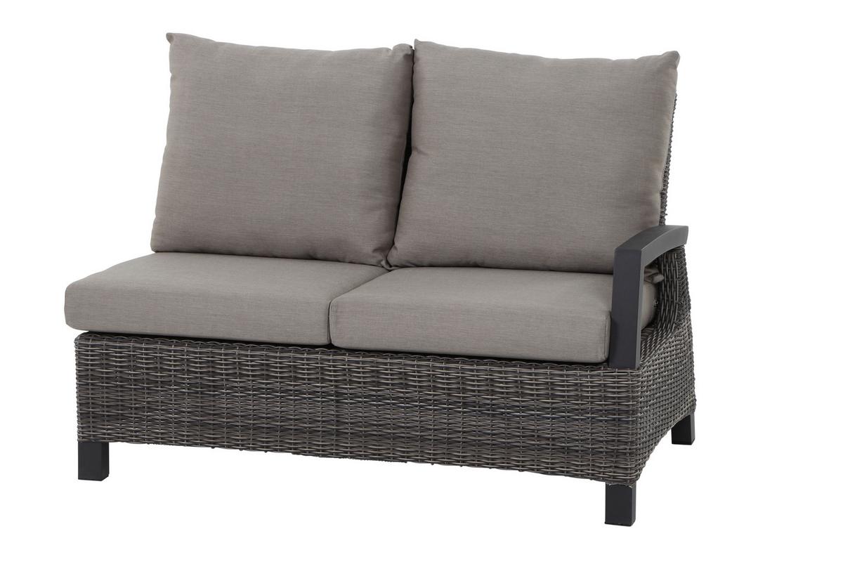 Loungegarnitur Corido Grau - Grau, Basics, Keramik/Kunststoff (302/88/219cm) - Siena Garden