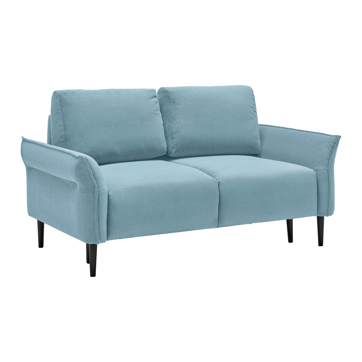 2-Sitzer-Sofa Custom Dunkelgrün - Dunkelgrün/Petrol, MODERN, Holz/Textil (150/85/92cm) - Mömax
