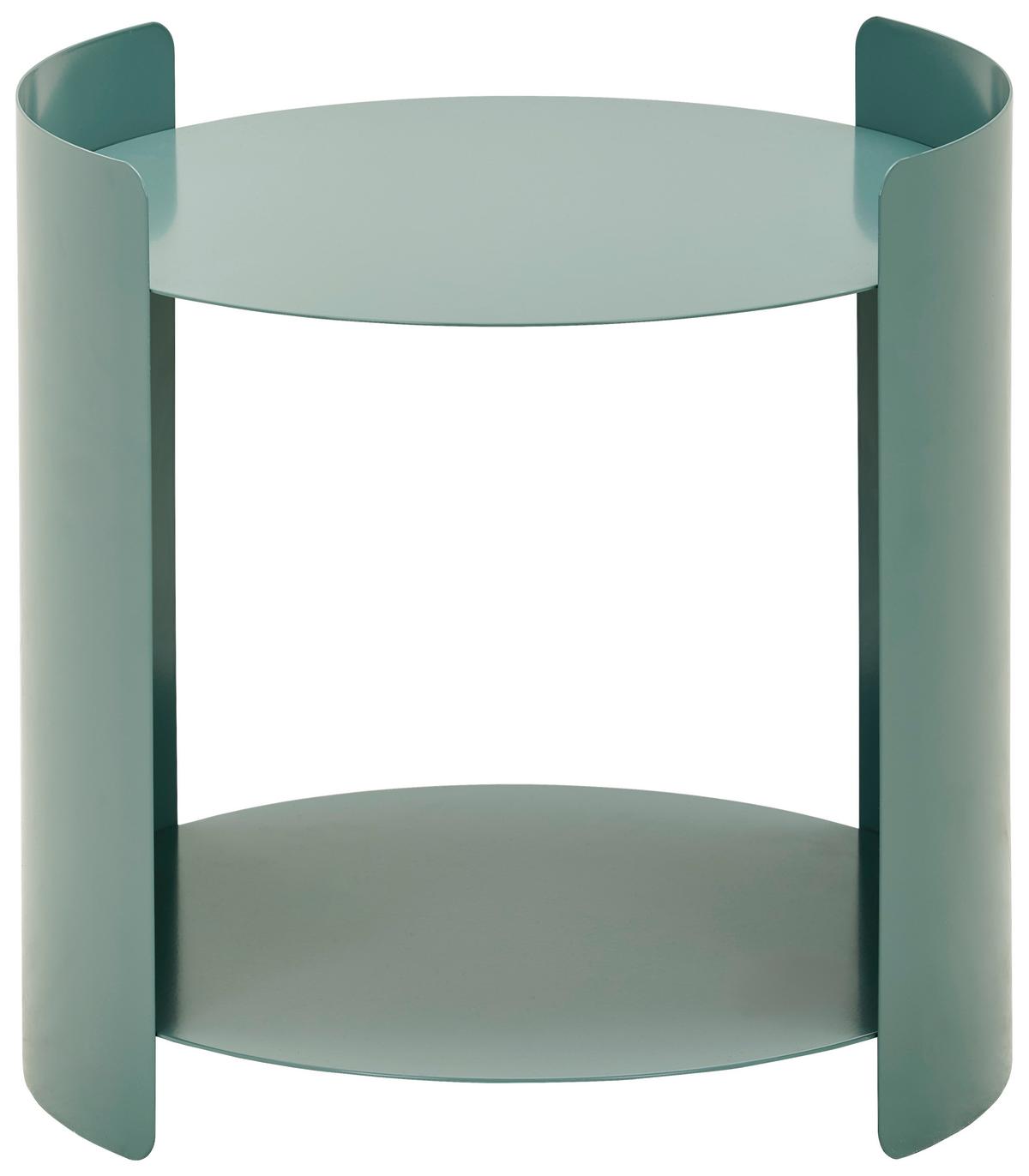 STOLIK BOCZNY GUY - zielony, Design, metal (40/40/40cm) - Xora