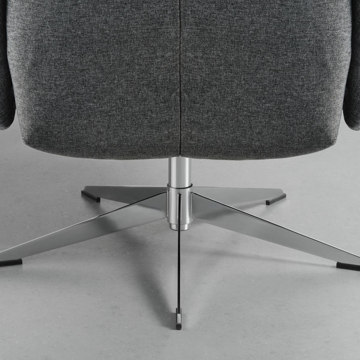 Relaxsessel SUP in Anthrazit - Dunkelgrau, Modern, Textil/Metall (73/106/82cm) - Premium Living