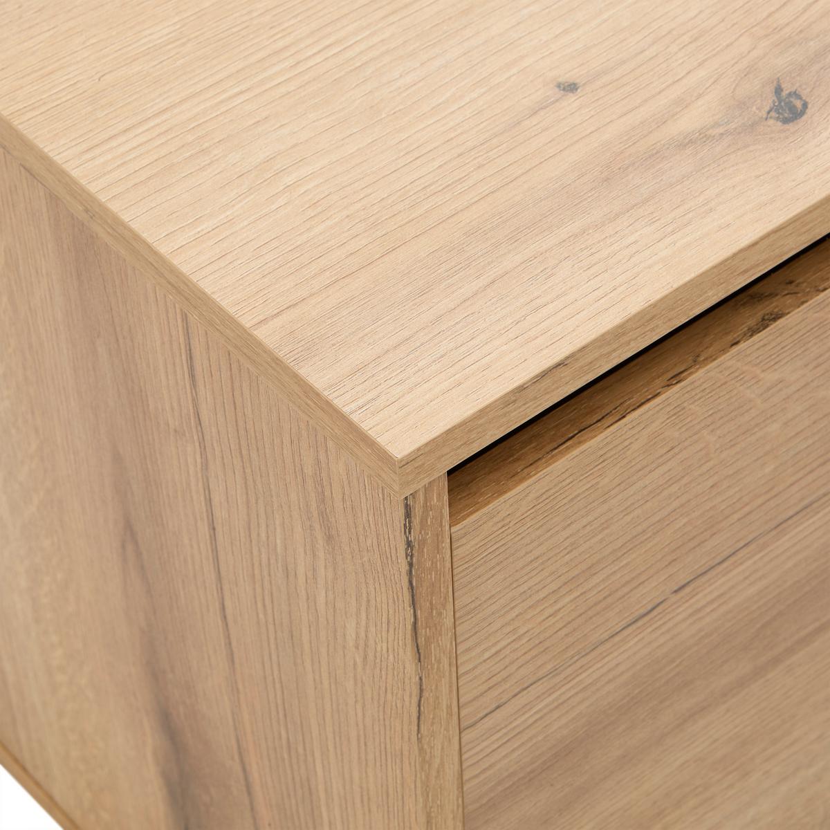 Tv Komoda Puro - boje hrasta/crna, Moderno, drvni materijal (180/48/42cm) - Modern Living