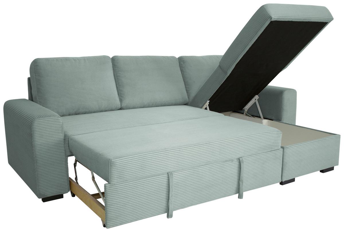 Sedežna Garnitura Tara, Zelena, Ležišče In Predal - Moderno, tekstil (245/158cm) - Mömax