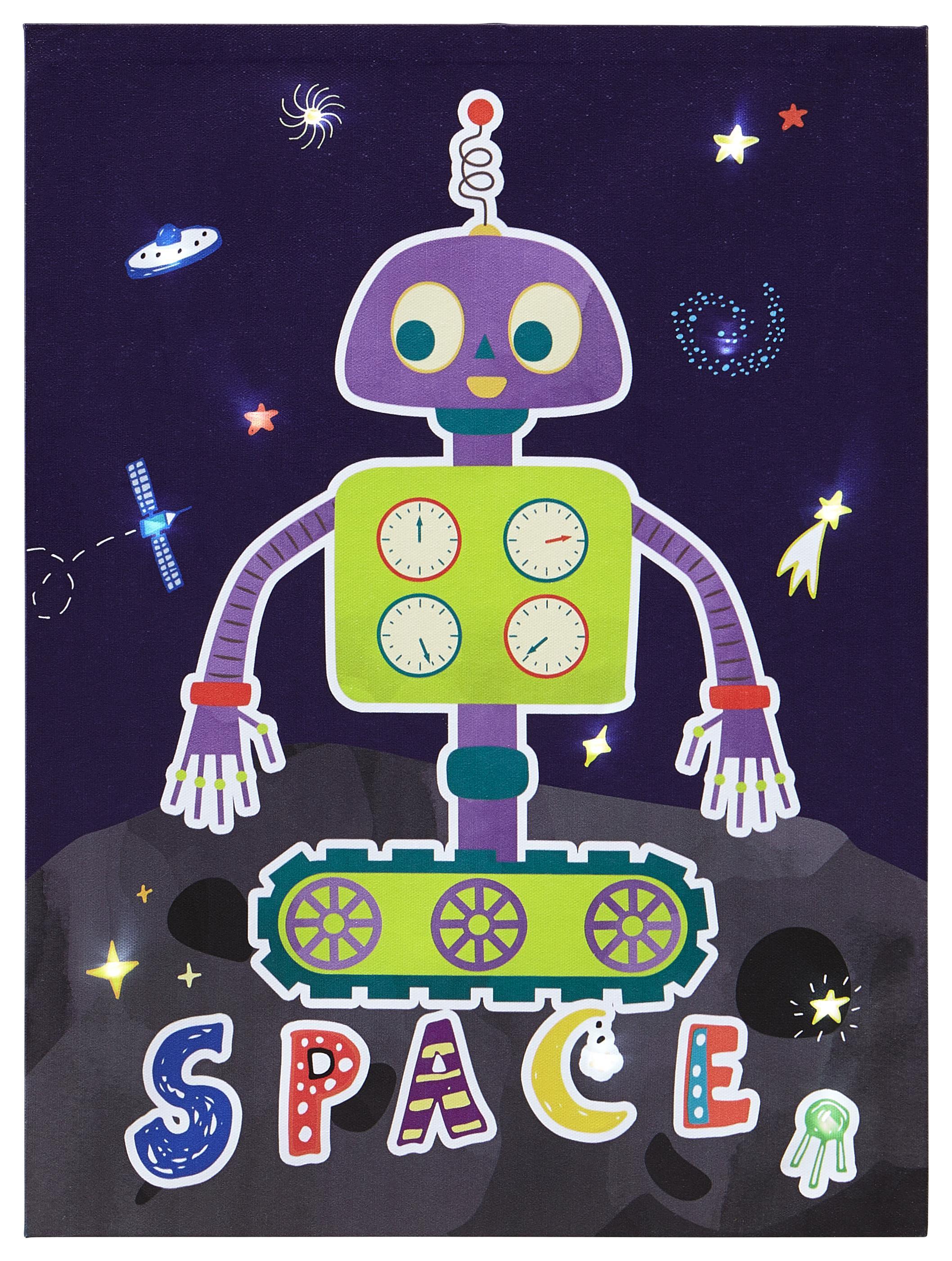 Keilrahmenbild Rocket Bunt - Multicolor/Kieferfarben, Holz/Textil (30/40/1,8cm) - Mömax modern living