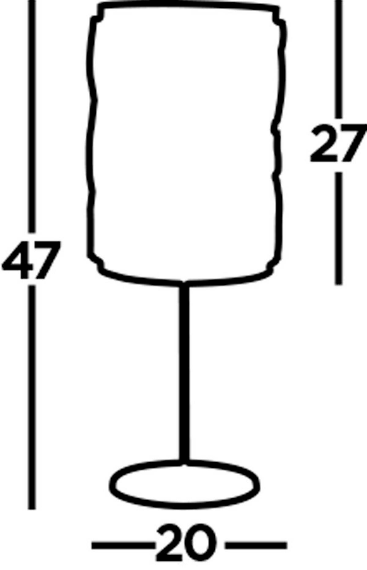 Kristály Asztali Lámpa Bijou Eu6584cc - krómszínű/átlátszó, Design, üveg/fém (19,5/47/19,5cm)