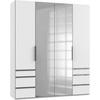 Ormar S Klasičnim Vratima Level 36 A - bijela/boje kroma, Moderno, drvni materijal (200/236/58cm) - Modern Living