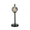 BORDSLAMPA LISIB - kromfärg/svart, Romantik / Lanthus, metall/glas (13/12/36,5cm) - Mömax